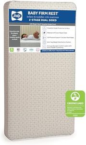 Sealy Baby Firm Rest Infant/Toddler Crib Mattress -204 Premium Coils, Anti-Sag System, Hospital-Grade Waterproof Cover, Hypoallergenic Cushioning, High Coil Firmness, 52"x28"