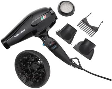 BaBylissPRO The Portofino Hair Dryer, Italian Motor, 1875W, 4 Attachments