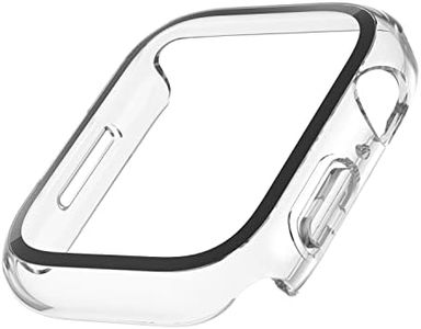 Belkin TemperedCurve Apple Watch Series 8 Screen Protector with Edge-to-Edge Coverage & Protective Bumper - Tempered Glass Screen Protector, Apple Watch Accessories - Clear