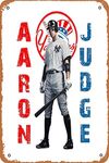 Yzixulet Aaron Judge Tee Poster Metal Tin Sign Vintage 8x12 Inch