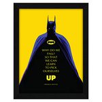 ArtX Paper Batman Motivational Quotes Wall Frame Art Painting, Multicolor, Motivational,10X13 Inches, Set of 1