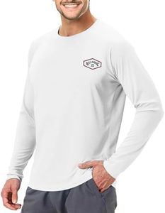 Billabong Rash Guard for Men UPF 50+ Big and Tall Swim Long & Short Sleeve Shirt White