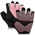 Sunnex Gym Gloves for Women, Workout Gloves Women, Fingerless Gloves for Weightlifting, Lightweight Breathable Fitness Gloves, Sports Gloves for Training Lifting Weight Cycling Climbing Rowing