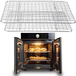 Zorestar Stainless Steel Cooling Racks - Oven-Safe Cooling Small and Large Wire Racks For Cooking and Baking - Heavy Duty Cookie Cooling Wire Racks for Cooking, Baking, Roasting, and Drying - Silver