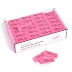 Shuttle Art Pink Erasers, 120 Pack Pink Erasers Bulk for School, Office, Latex-Free Soft Erasers for Kids, Teachers as School Supplies