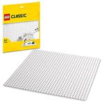 LEGO Classic White Baseplate 11026 Building Kit for Kids (1 Piece)