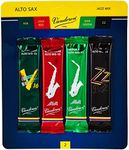 (Strength 2) - Vandoren SRMIXA2 Alto Sax Jazz Reed Mix Card Includes 1 Each ZZ, V16, Java and Java Red Strength 2