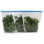 TRILLIUM Freezer Food Storage 30 ziplock bags for fridge, Microwave Safe, Washable, Transparent & BPA Free (Medium 30 No.) ziplock pouch ziplock covers