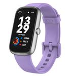 anyloop Fitness Tracker Watch with Heart Rate Blood Oxygen Sleep Monitor, IP68 Waterproof Step Counter Watch Sport Activity Tracker Pedometer, Fitness Watches for Women Men Kids (Purple)