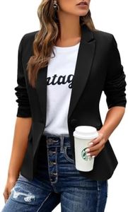 Womens Casual Blazers Open Front Long Sleeve Work Office Jackets Blazer