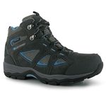 Karrimor Womens Mountain Mid Top Ladies Walking Boots Breathable Waterproof Grey/Blue 3