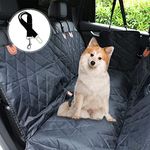 IDEE Dog Car Seat Cover for Back Seat Protector - Waterproof Antislip Car Seat Covers for Dogs with Transparent Windows, 2 Seat Belt-Durable Scratchproof Dog Seat Covers Hommack for Cars Trucks SUV