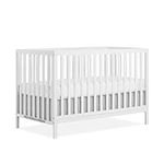 Dream On Me Synergy 5-In-1 Convertible Crib In White, Greenguard Gold Certified