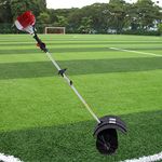 ZERNEIL Outdoor Gas Handheld Sweeper, 52CC 2 Strock 2.3HP Engine Snow Sweeping Broom Gas Powered Sweeping Broom Power Brush Lawn Sweeper Cleaner Tools for Driveway Walkway Lawn Snow