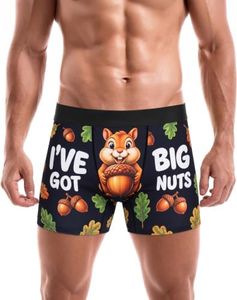 JOCKLAND Funny Boxers for Men, Novelty Print Underwear Gag Gift for Him