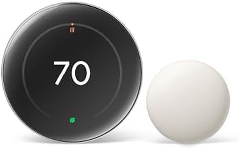 Google Nest Learning Thermostat (4th Gen, 2024) with Nest Temperature Sensor - Energy Saving Smart Thermostat with Adaptive Eco - Works with Alexa and Google Home App - Polished Silver