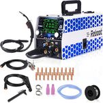 Reboot MIG Welder 200AMP 230V 5-in-1 Multiprocess Machine| Gas/Gasless/Lift TIG/Stick/Spot | Inverter with Large LED Display | Upgraded RBM2000 with Free Welding Gloves