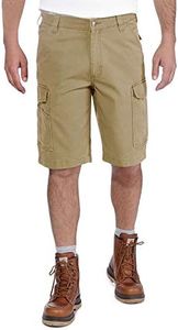 Carhartt Men's Relaxed 11" Rigby Cargo Short, Dark Khaki, W36