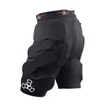 Triple Eight Unisex Bumsaver Skateboarding Shorts, Black, L UK