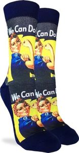 Good Luck Sock Women's Rosie the Riveter Socks, Adult, Shoe Size 5-9