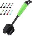 Ourokhome Upgrade Meat Chopper and Potato Masher, Heat Resistant Ground Meat Smasher for Hamburger Meat, 5 Curved Blades Ground Beef Smasher, Nylon Non Stick Mixer, Stirrer and Kitchen Gadgets, Green