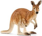 Schleich Wild Life Kangaroo Animal Figurine - Detailed Wild Animal Kangaroo Toy Figure, Durable for Education and Fun Play, Perfect for Boys and Girls, Gift for Kids Ages 3+