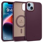 Caseology Nano Pop Mag Silicone Case [Built-in Magnet] Designed for Magsafe Compatible with iPhone 14 Case 5G (2022) with iPhone 13 Case (2021) - Burgundy Bean