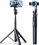 andobil MagStick Selfie Stick Tripod Compatible with MagSafe [Redefined Phone Tripod] 63.5" Extendable Magnetic Cell Phone Tripod Stand with Wireless Remote Tripod for iPhone 15 14 13 12 & All Phones