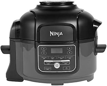 Ninja Foodi MINI Multi-Cooker 4.7L, with 6 Cooking Functions in 1, Pressure Cooker, Air Fryer, Slow Cook and Steam, 1460W, Grey/Black OP100UK