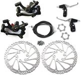 BlueSunshine BB8 Front and Back Disk Brake Kit - 160mm for 80cc Gas Motorized Bicycle (BB8 Disk Brake Kit - G3-3)