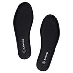 Knixmax Women Memory Foam Insoles Comfort Inner Soles Cushioned Shoe Inserts Replacement Innersoles for Trainers, Walking Shoes, Wellies, Work Boots Black Size 8UK - 41EU