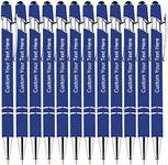 KOLOWKO Personalized 2-in-1 Ballpoint Pen & Stylus - Custom Text/Name/Message - Bulk Order Up to 1000 Pens for Business, Graduation, Anniversary