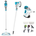 Bissell - Steam Mop and Cleaner - PowerFresh Slim Steam Mop and Steam Cleaner - Versatile 3-in-1 design with lift-off handheld steamer - onboard tools, White/Blue Accents