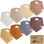 8-Pack Muslin Bibs, Baby Bibs for B