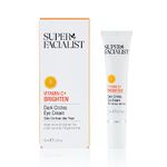 Super Facialist - Vitamin C + Brighten Dark Circle Eye Cream, Revive & Brighten The Under Eye Area, Boosted with Caffeine & Light Diffusers, Fragrance Free, 15ml