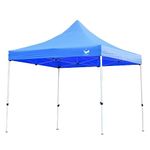 Malabar Trading Company Heavy Duty Foldable Gazebo Tent with 4 Side Open/Pop-up Canopy Tent for Garden and Promotional Activity, for Bike & Car Parking | 10x10 FT (Blue)