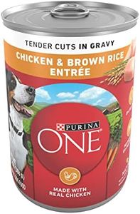 Purina ONE Tender Cuts in Wet Dog Food Gravy Chicken and Brown Rice Entree - (Pack of 12) 13 oz. Cans