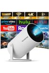 Technyon HY300 PRO+ 2025 | 1080P Full HD WiFi Projector with Android 11.0 – 12000 Lumens Portable Home Theater & Outdoor Movie Projector | Screen Mirroring for iOS/Android | Gaming & HDMI Compatible