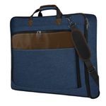 MATEIN Suit Carrier for Men, Travel Garment Bags with Strap for Business, Travel Suit Bag for Men Women, Waterproof Wrinkle Free Garment Covers (Blue)