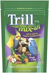 Trill Mix-In Fruit & Nut, 475g – Blend with Bird Food for Extra Nutrition – mix of 5 or more Nutritious Seeds, Grains, Dried Fruit, Vegetables and Herbs including Spinach, Raisins and More