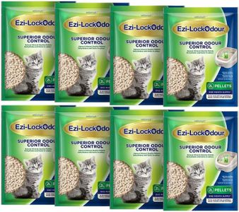 Ezi-Lockodour Natural Mineral Zeolite Cat Litter Pellets 2 Kg 8 Pack