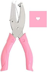 Handheld 1/4 Inch Heart Metal Single Hole Paper Punch Puncher