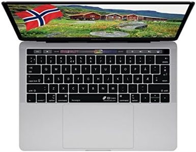 KBCovers - Keyboard Cover for Norweigan Language fits Apple MacBook Pro 13 & 15 inch w/Touch Bar (Late 2016+)