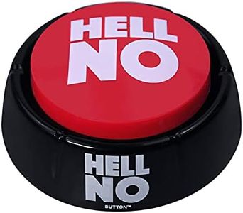 Talkie Toys Products Hell No Button - 10 Funny Hell No Sound Button Sayings - Hilarious Talking Toy to Just Say No - Stress Reliever