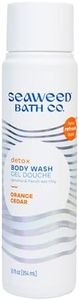 Seaweed Bath Co. Detox Body Wash, Orange Cedar Scent, 12 Ounce, Sustainably Harvested Seaweed, Spirulina, French Sea Clay