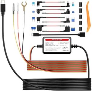 PRUVEEO Mini USB Smart Acc Hardwire Kit, 12V- 30V to 5V 2A/3A, Intelligent and Adjustable Low Voltage Protection for Dash Cam, HWK-08