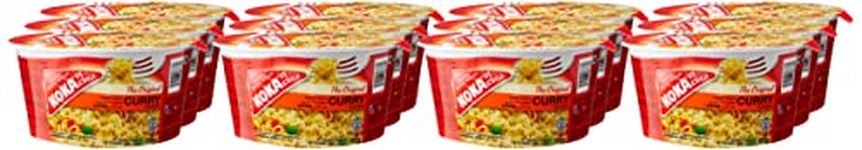 Koka Noodles Original Curry Flavour Oriental Style Instant Noodles 12 Bowls of 90 g