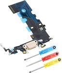 MMOBIEL Dock Connector Compatible with iPhone 8 Series - Charging Port Flex Cable - Headphone Port/Microphone/Antenna Replacement - Incl. Screwdrivers - Gold