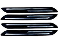 Autofact Car Accessories - Bumper protector with Double Chrome Strip - for Maruti Wagon r/Wagonr - (Set of 4)