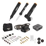 Worx WX991L 20V MAKERX Combo Kit - Rotary Tool + Angle Grinder + Wood/Metal Crafting Tool